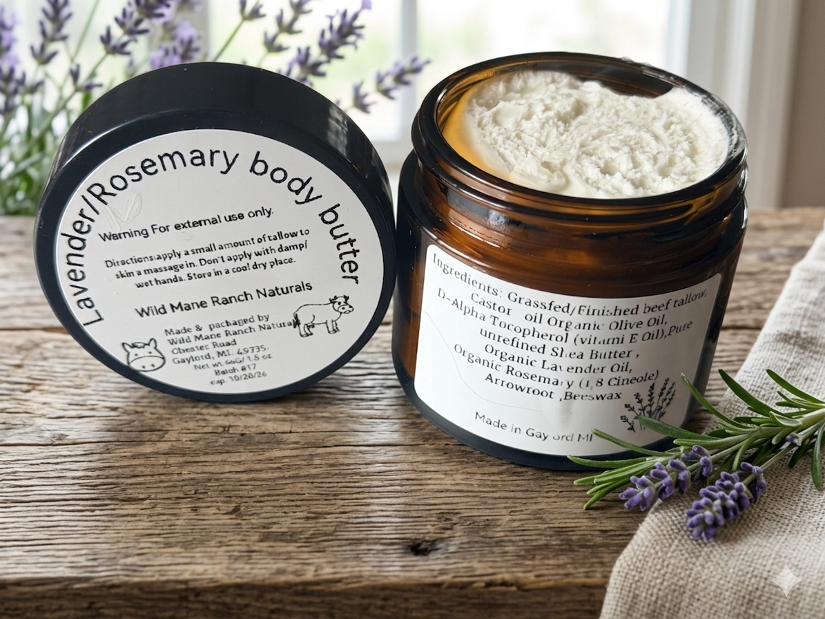 Lavender & Rosemary Tallow Body Butter