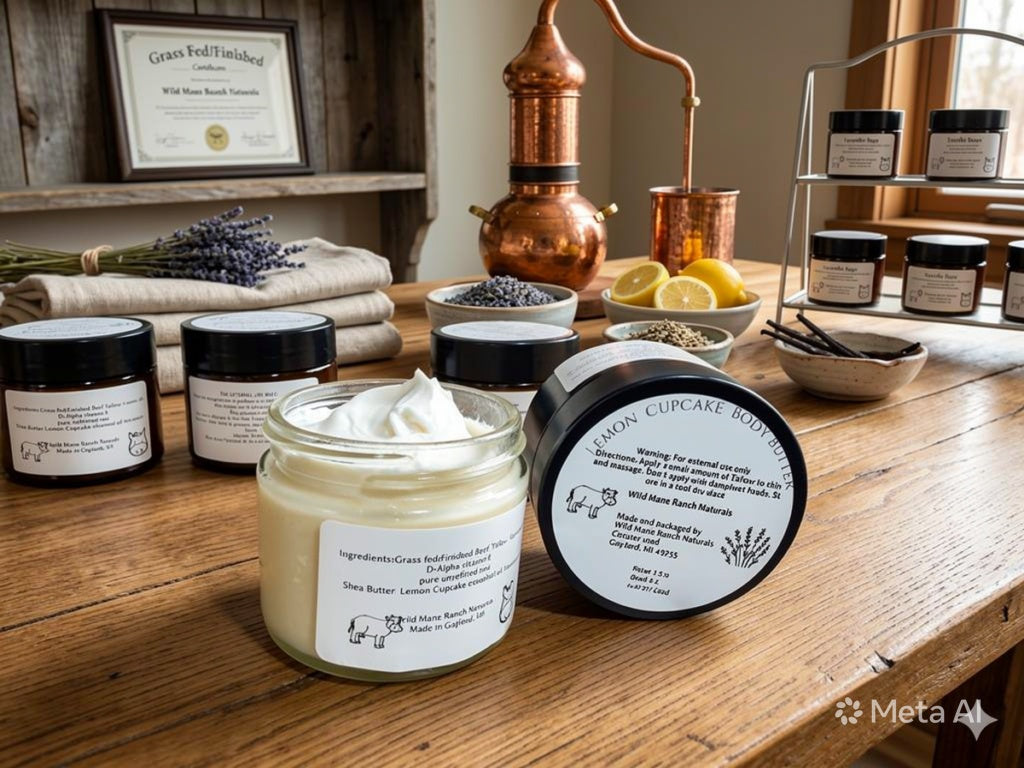 Lemon cupcake body butter 1.5 oz jar